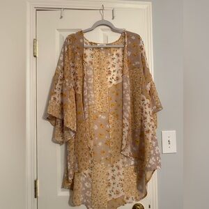 Umgee Floral Sheer Kimono